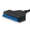 Equip USB Type C to SATA kaabel, Must, 6 Gbit/s, 50 mm, 150 mm, 500 mm, 50 g