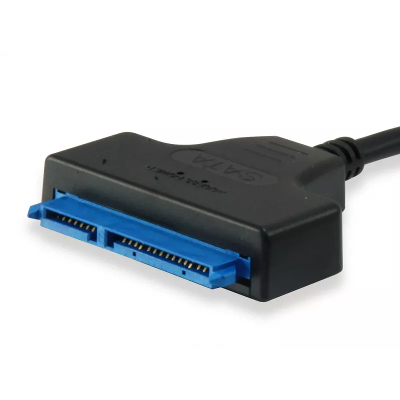 Equip USB Type C to SATA kaabel, Must, 6 Gbit/s, 50 mm, 150 mm, 500 mm, 50 g