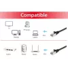 Paigalduskaabel Equip Cat.6A S/FTP RJ-45 25m Must