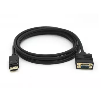 Equip DisplayPort isane VGA (HD15) isasele kaablile, 2 m, VGA (D-Sub), DisplayPort, isane, isane, sirge