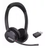 Yealink WH64 Hybrid Dual Teams juhtmevaba kõrvaklappidega peakomplekt kontorisse/kõnekeskusesse, Micro-USB, Bluetooth, must