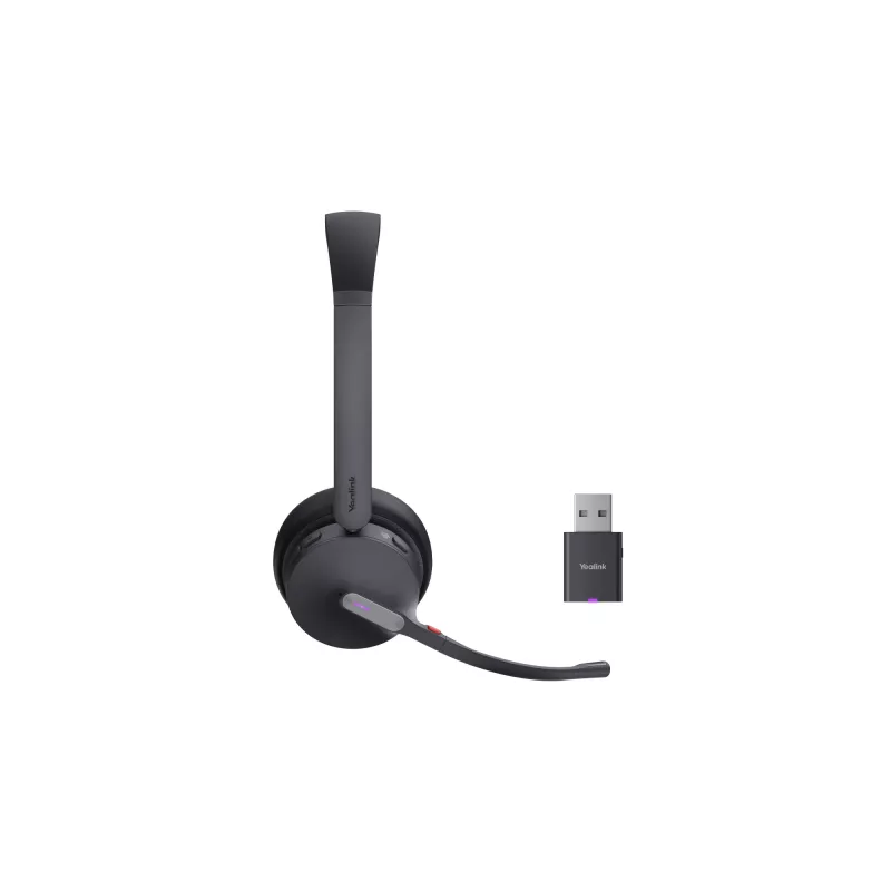 Yealink WH64 Hybrid Dual Teams juhtmevaba kõrvaklappidega peakomplekt kontorisse/kõnekeskusesse, Micro-USB, Bluetooth, must