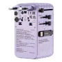 Verbatim Charge 'n' Travel 70W 2C kokkutõmmatav universaalne reisiadapter, lilla