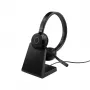 Jabra Evolve 65 TE - Link390a MS Stereo (koos alusega), juhtmega ja juhtmeta, 20 - 20000 Hz, kontor/kõnekeskus, 106.3 g, kõrvaklapid, must