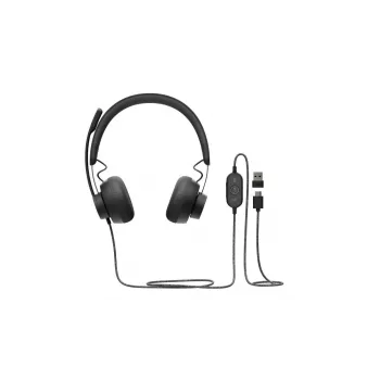 LOGITECH Zone Wired - USB-C / USB-A - Kõrvaklapid - Microsoft Teams Zone - Must