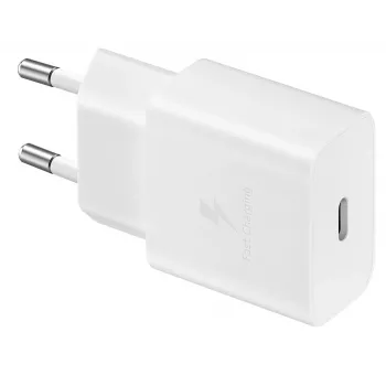 Mobiilseadme laadija Samsung EP-T1510NWEGEU, 15W USB-C, 100–240V AC, siseruumidesse, valge