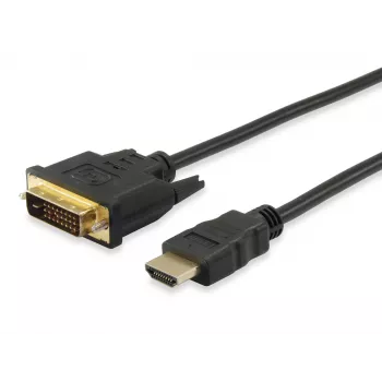 Equip HDMI-DVI-D-ühekanaliga kaabel, 2 m, 2 m, HDMI, DVI-D, Isane, Isane, Kuld