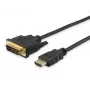 Equip HDMI-DVI-D-ühekanaliga kaabel, 2 m, 2 m, HDMI, DVI-D, Isane, Isane, Kuld