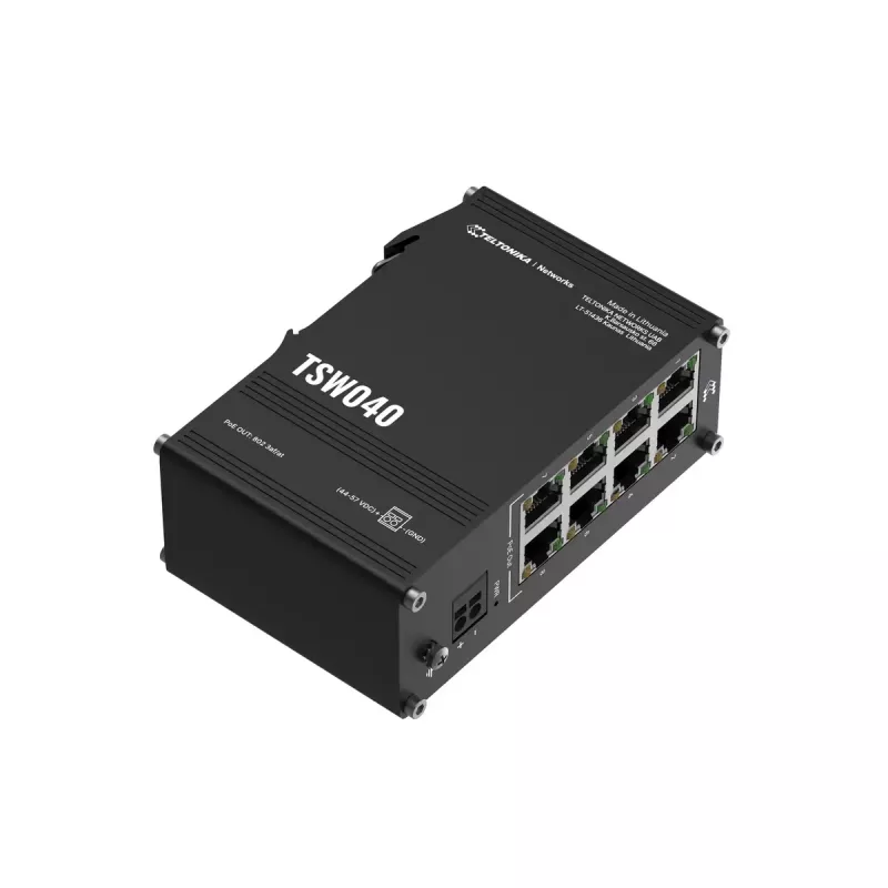Haldamata kommutaator Teltonika NETWORKS TSW040 8 pordiga PoE+