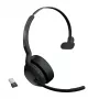 Jabra Evolve2 55 - Link380a MS Mono, juhtmevaba, kontor/kõnekeskus, 20 - 20000 Hz, 130 g, peakomplekt, must