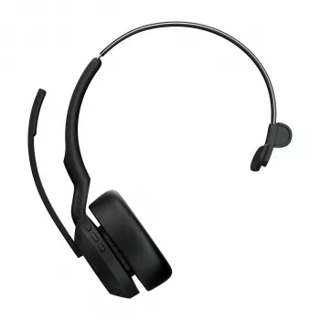 Jabra Evolve2 55 - Link380a MS Mono, juhtmevaba, kontor/kõnekeskus, 20 - 20000 Hz, 130 g, peakomplekt, must