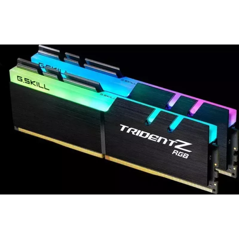 DIMM 16 GB DDR4-3000 (2x 8 GB) Dual-Kit, Arbeitsspeicher schwarz, F4-3000C16D-16GTZR, Trident Z RGB, INTEL XMP