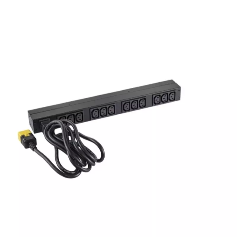 APC NetShelter Basic Rack PDU, 1U, 1PH, 3,7kW 230V 16A või 3,3kW 208V 16A, x12 C13 pistikupesa, C20 toitejuhe