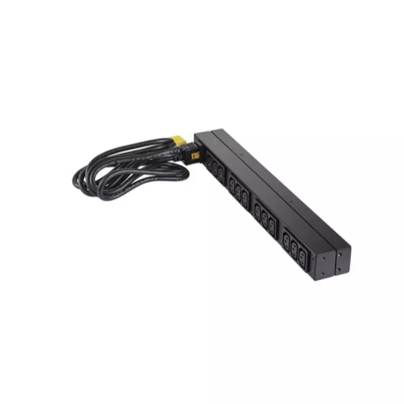 APC NetShelter Basic Rack PDU, 1U, 1PH, 3,7kW 230V 16A või 3,3kW 208V 16A, x12 C13 pistikupesa, C20 toitejuhe