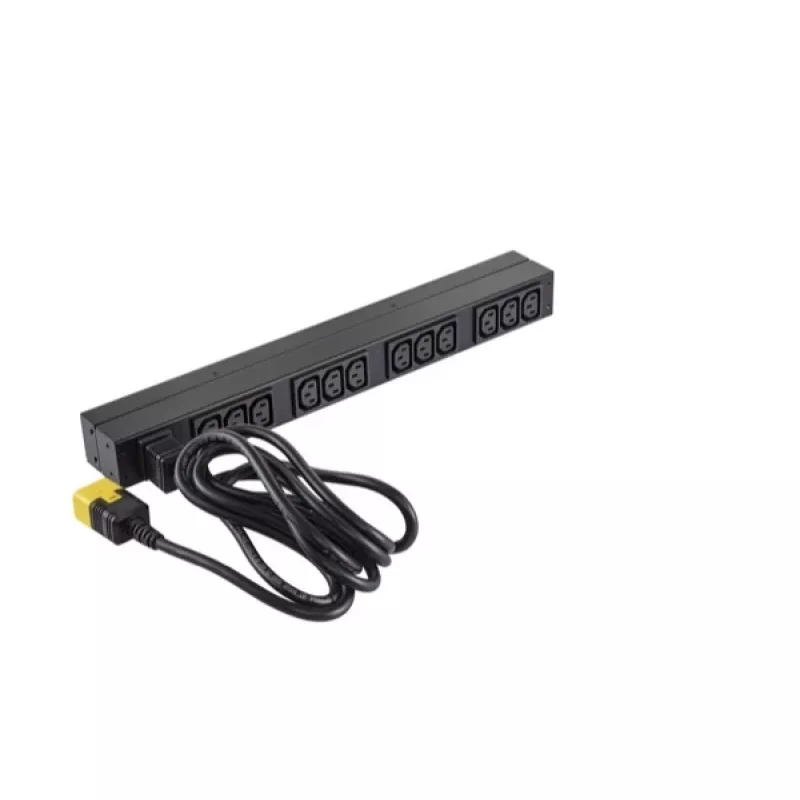 APC NetShelter Basic Rack PDU, 1U, 1PH, 3,7kW 230V 16A või 3,3kW 208V 16A, x12 C13 pistikupesa, C20 toitejuhe