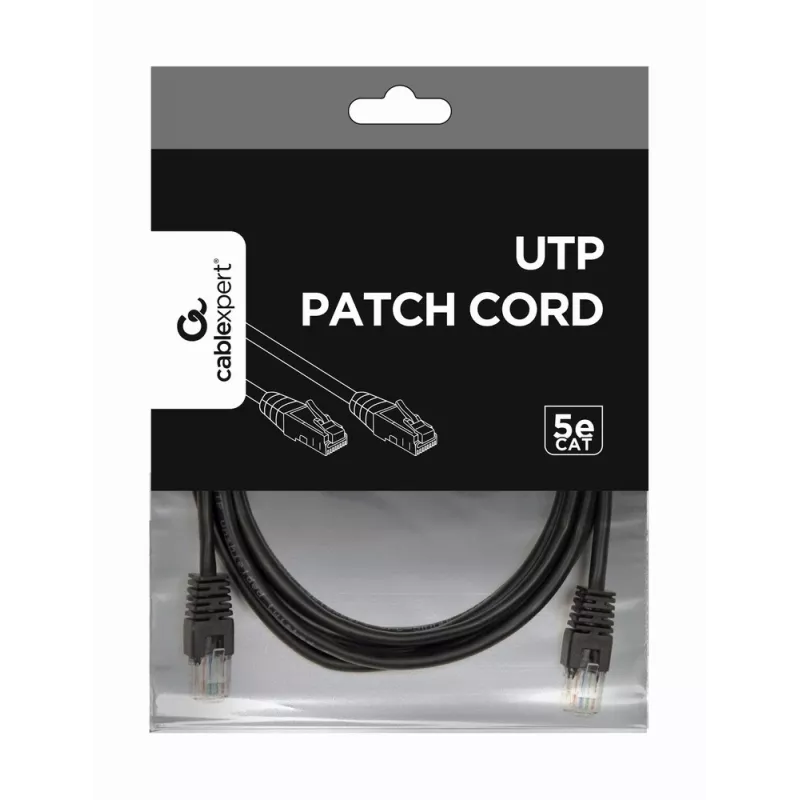 GEMBIRD Paranduskaabel - Cat 5e - UTP - 3 m - Must