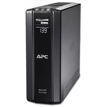 APC Back-UPS Pro, 1500VA/865W, Tower, 230V, 10x IEC C13 pistikupesa, AVR, LCD, kasutaja vahetatav aku