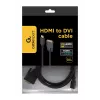 GEMBIRD HDMI–DVI isane-isane kaabel kullatud konnektoritega 2,0 m, hulgipakend