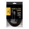 HDMI-DVI-D-kaabel GEMBIRD CC-HDMI-DVI-10 3 m, must, isane-isanele, kullatud kontaktidega