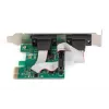 DIGITUS Serial I/O, 2-pordiline, PCI-e lisakaart, 2 x DB9 M, pesa kronstein + LP kronsteinid, MCS9901 kiibistik