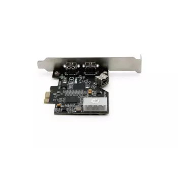 DIGITUS IEEE 1394b liidesekaart, PCI-e 3 porti, 2x9-kontaktine välimine +1x9-kontaktine sisemine