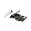 DIGITUS IEEE 1394b liidesekaart, PCI-e 3 porti, 2x9-kontaktine välimine +1x9-kontaktine sisemine