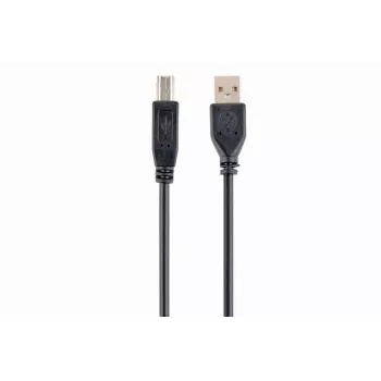 GEMBIRD USB 2.0 A-pistik B-pistik kaabel 3m (10ft) - must / hulgipakend (ccp-USB2-ambm-10)