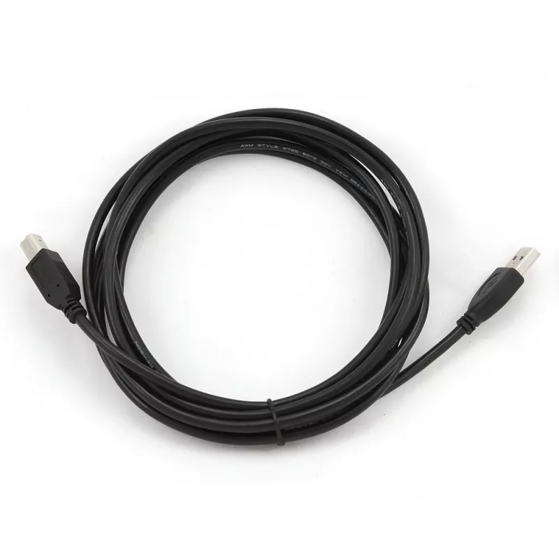GEMBIRD USB 2.0 A-pistik B-pistik kaabel 3m (10ft) - must / hulgipakend (ccp-USB2-ambm-10)