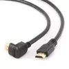 GEMBIRD kiire HDMI-kaabel Ethernetiga, ülespoole 90-kraadise nurga all olev pistik, 3 m