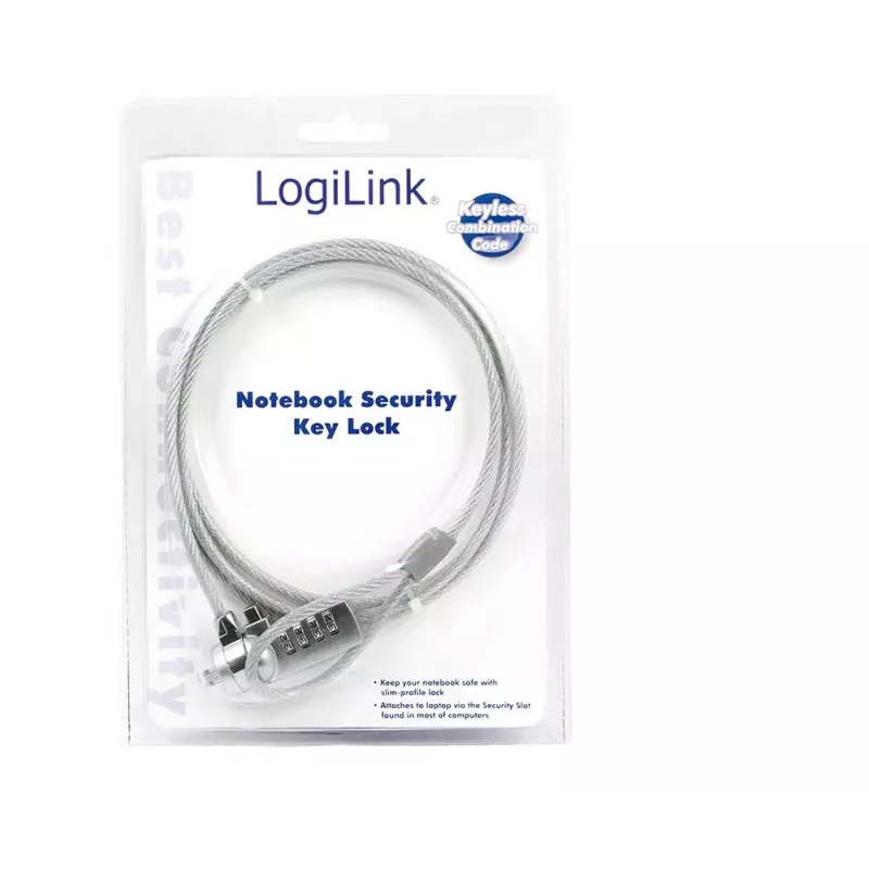 Sülearvuti turvalukk LogiLink NBS002 kombinatsioonkaabellukk 1,5 m