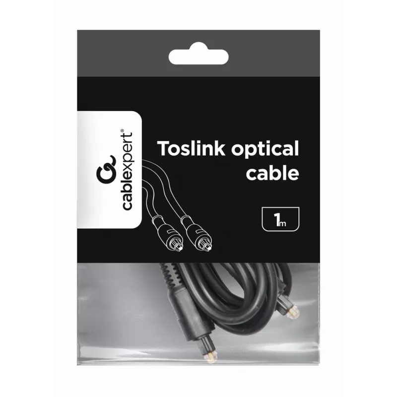 Toslink Audio kaabel Gembird CC-OPT-1M Must 1m