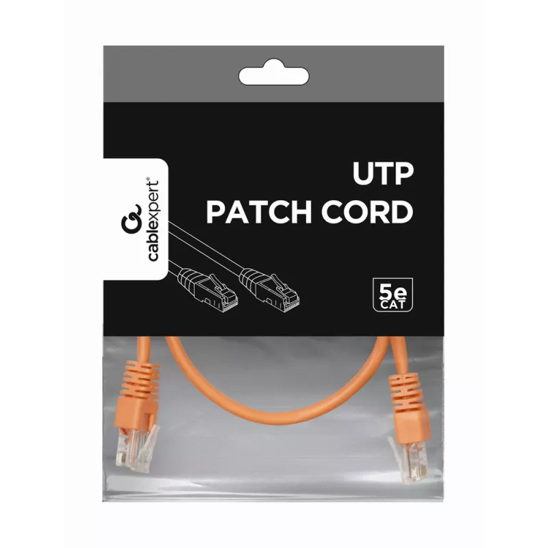 GEMBIRD paigakaabel - Cat 5e - UTP - 50 cm - oranž