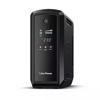 Katkematu toiteallikas CYBERPOWER CP900EPFCLCD — 0,9 kVA (540 W), 6 vahelduvvoolu pistikupesa, LCD, puhas siinuslaine, torn