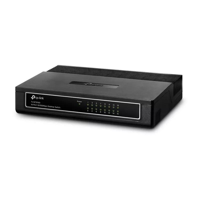 TP-Link 16-porti 10/100Mbps lauavõrgulüliti, haldamata, Fast Ethernet (10/100), täisdupleks, riiulipaigaldus, seinale paigaldatav