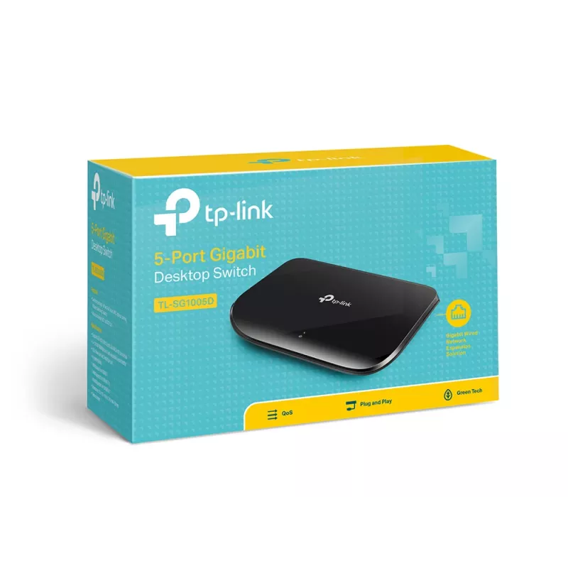 TP-Link 5-pordiline Gigabit lauaarvuti võrgulüliti, haldamata, Gigabit Ethernet (10/100/1000), täisdupleks