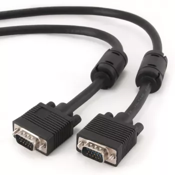 GEMBIRD Premium VGA HD15M/HD15M kahekordse varjestusega ja 2 ferriitsüdamikuga kaabel 2,0 m / Must