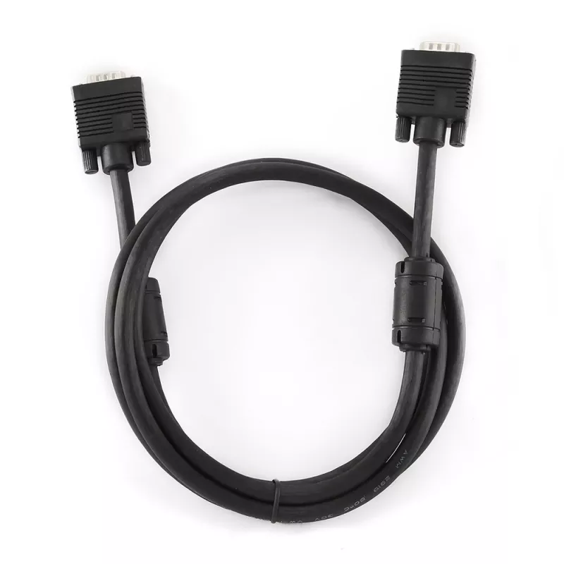 GEMBIRD Premium VGA HD15M/HD15M kahekordse varjestusega ja 2 ferriitsüdamikuga kaabel 2,0 m / Must