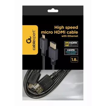 GEMBIRD HDMI-isane-micro D-isasele kaabel kullatud pistikutega 2,0 m must