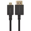 GEMBIRD HDMI-isane-micro D-isasele kaabel kullatud pistikutega 2,0 m must