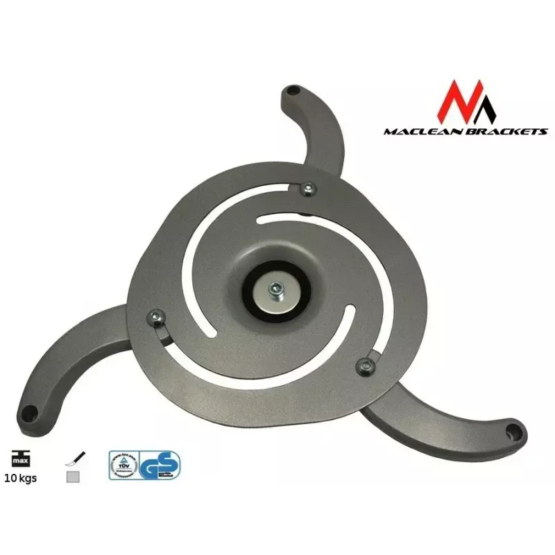Laekinnitus MACLEAN MC-515 projektoritele, reguleeritav kõrgus 80–170 mm, kandevõime 10 kg