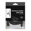 GEMBIRD Premium-kvaliteediga USB A-pistik B-pistikuga kaabel 4,5 m - Must