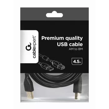 GEMBIRD Premium-kvaliteediga USB A-pistik B-pistikuga kaabel 4,5 m - Must