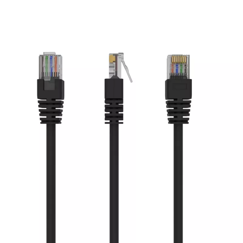 GEMBIRD paigakaabel - Cat 5e - UTP - 25 cm - must