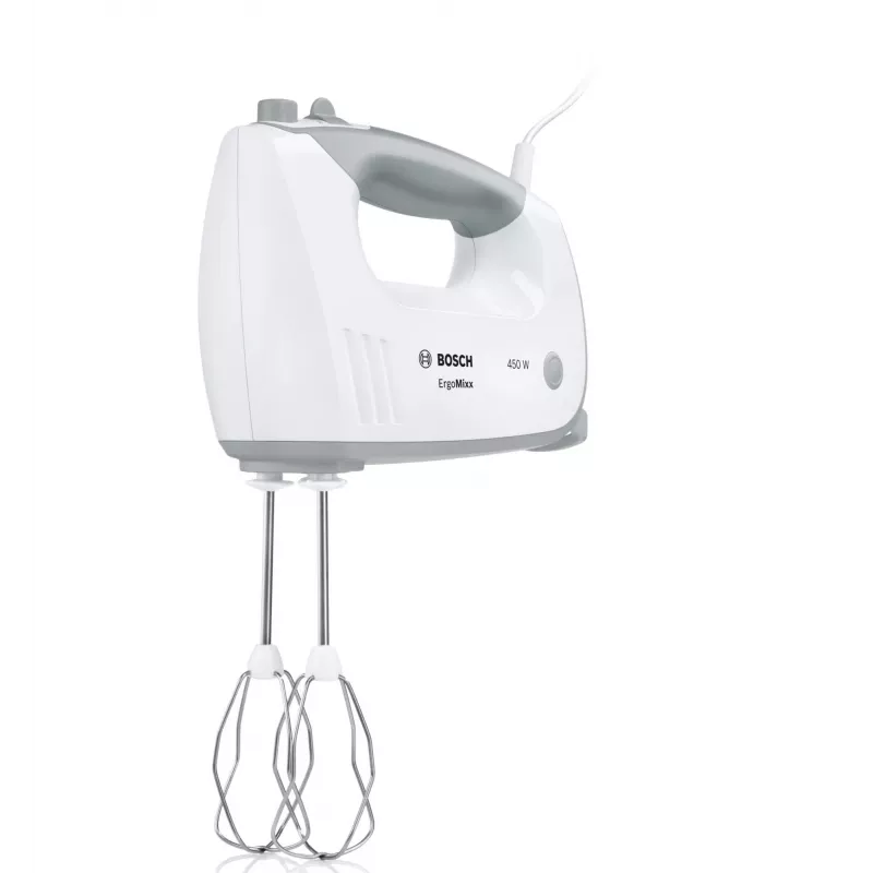 Bosch MFQ36460 ErgoMixx käsimikser koos aluse ja kausiga 450 W valge