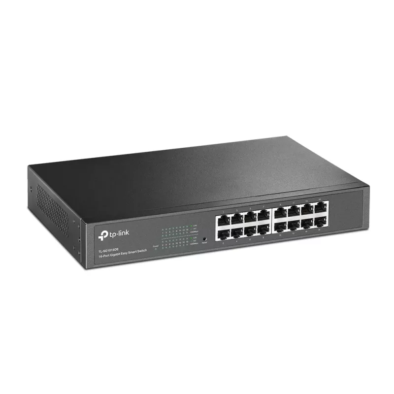 TP-Link 16-port Gigabit Easy Smart võrgulüliti, hallatav, L2, Gigabit Ethernet (10/100/1000), riiulipaigaldus, 1U