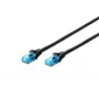 DIGITUS Patchkaabel - Cat 5e - U-UTP - Snagless - 50cm - must