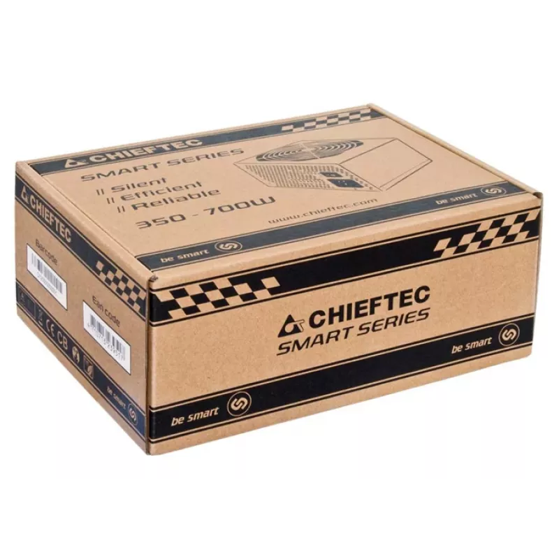 Chieftec Smart GPS-500A8 toiteplokk 500 W 20+4 pin ATX ATX Must