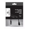 GEMBIRD kahepoolne USB 2.0 AM – Micro-USB kaabel, 1 m, must