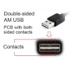 GEMBIRD kahepoolne USB 2.0 AM – Micro-USB kaabel, 1 m, must