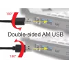 GEMBIRD kahepoolne USB 2.0 AM – Micro-USB kaabel, 1 m, must